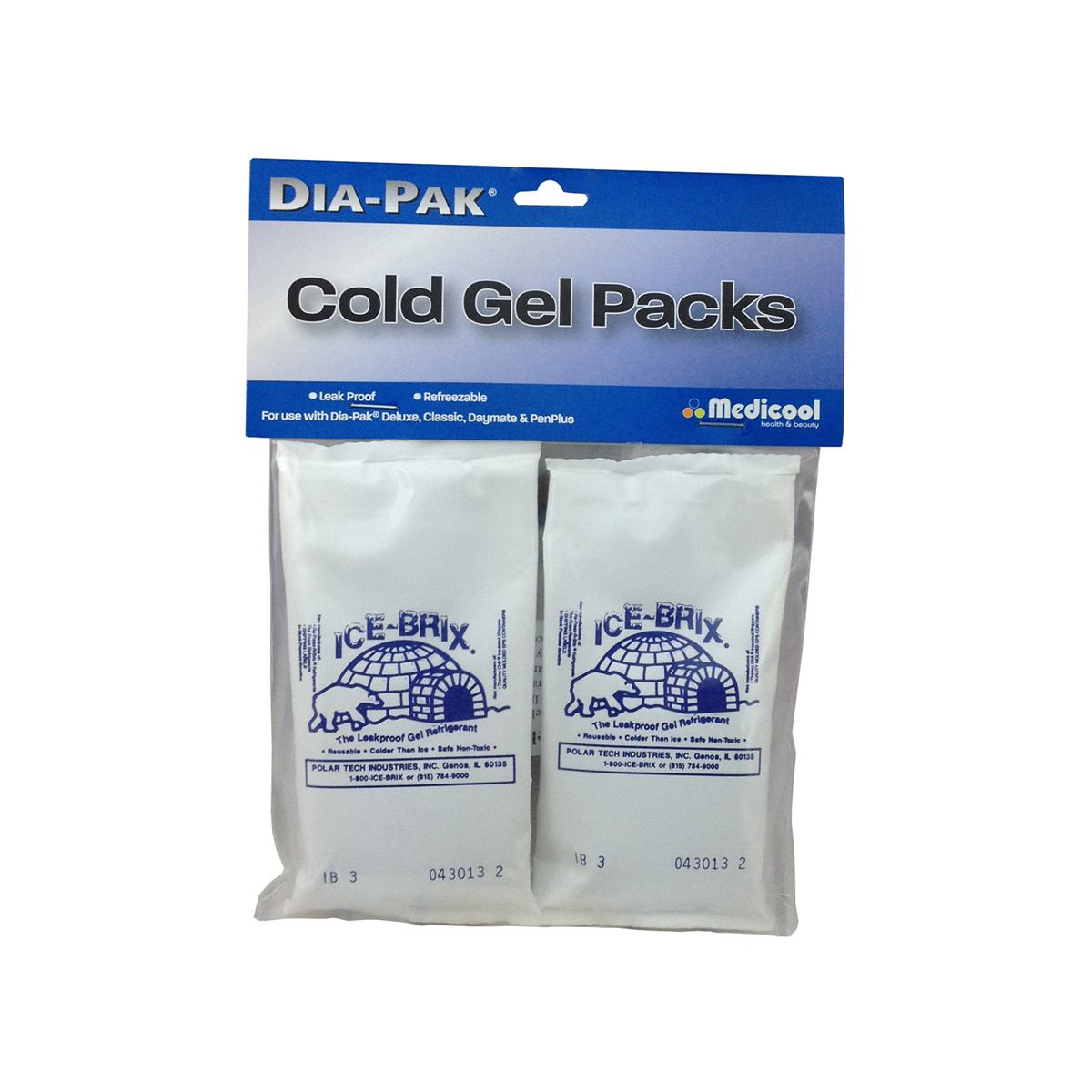 Medicool Dia-Pak Cold Gel Ice Pack/Buffer Pad for Daymate  15-25°C Bag (Small - 2 per pack)